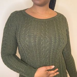 Olive green sweater